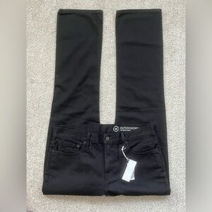NWT OuterKnown Mens The Dunes Straight Black Organic Denim Jeans Size 32 x 32